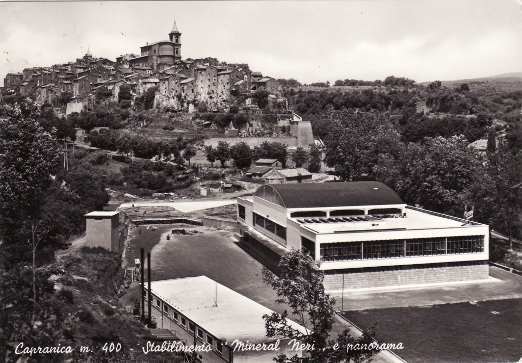 Leonardo Favini (architetto), Aldo Pio Favini (ingegnere), Stabilimento Mineral Neri a Capranica (VT), 1956 (?)